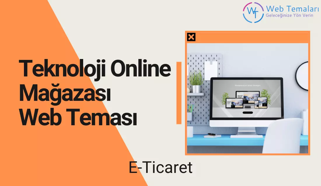 Teknoloji Online Mağazası Web Teması Premium