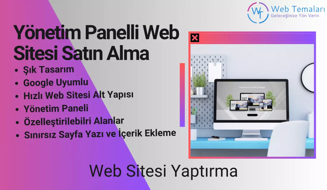 Yönetim Panelli Web Sitesi Satın Alma